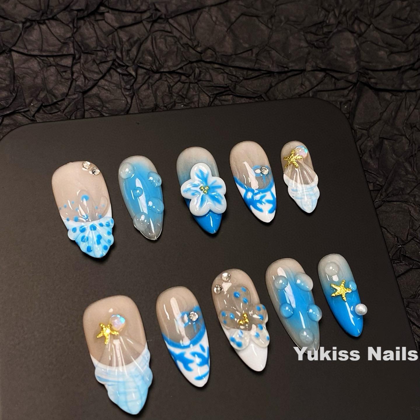 Ocean - Breeze 3D Nail Set