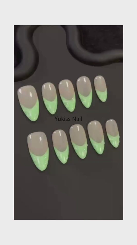 Electric Teal Vibe Custom Nail Stickers