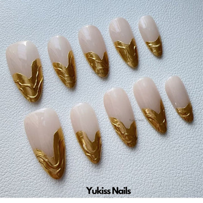 Elegant Nude Aura Nude Chrome