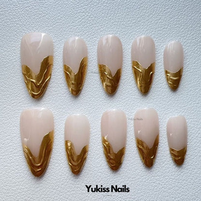 Elegant Nude Aura Nude Chrome
