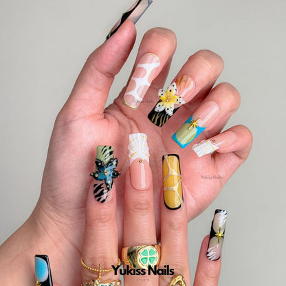 Boho Bliss Nails Press-On Nails Art Stylish Nail Designs