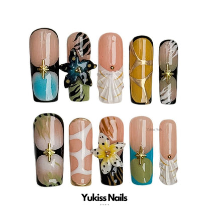 Boho Bliss Nails Press-On Nails Art Stylish Nail Designs