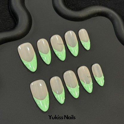 Electric Teal Vibe Custom Nail Stickers