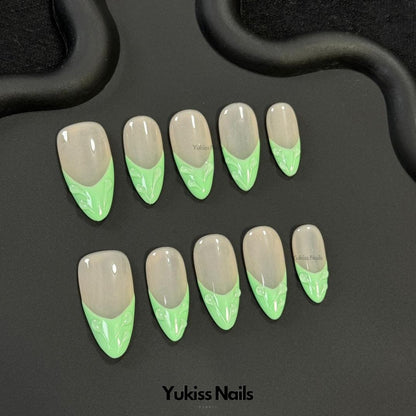 Electric Teal Vibe Custom Nail Stickers