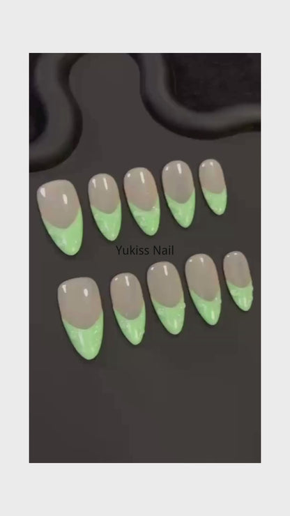 Electric Teal Vibe Custom Nail Stickers